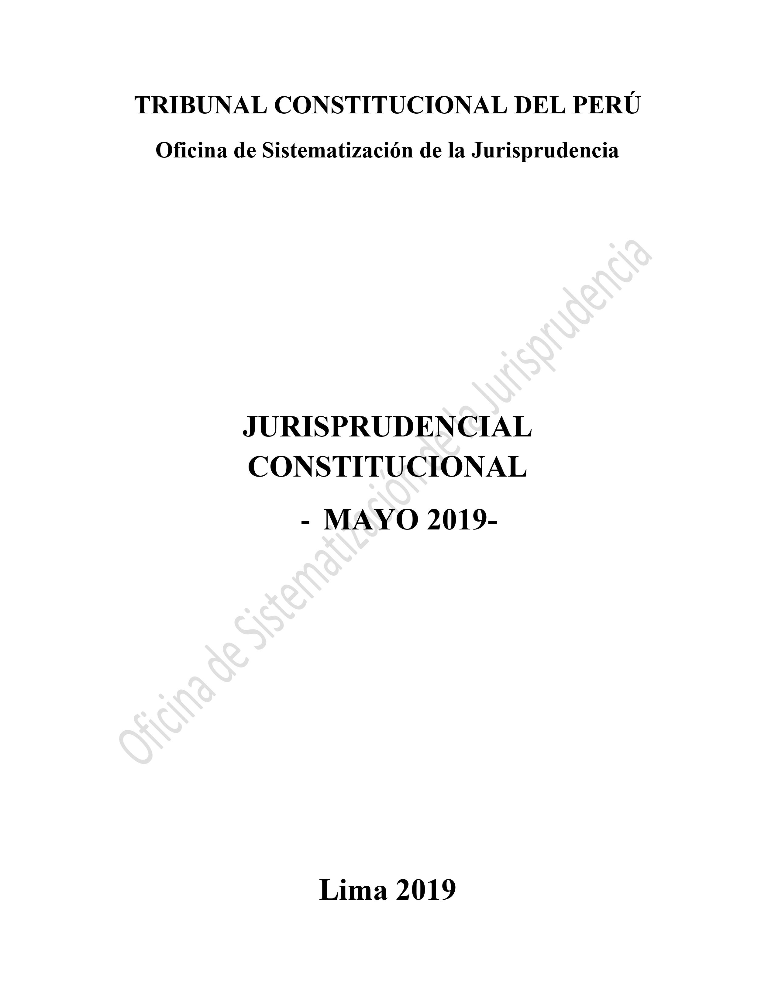 Jurisprudencia | Tribunal Constitucional